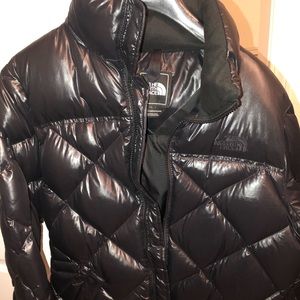 North Face down puffer coat size S/P black